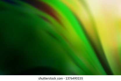 Dark Green, Red vector blurred and colored pattern. Glitter abstract illustration with gradient design. Background for designs.