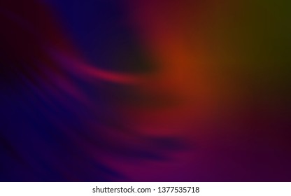 Dark Green, Red vector blurred and colored pattern. A completely new colored illustration in blur style. Smart design for your work.