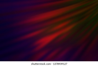 Dark Green, Red vector blurred shine abstract background. Colorful illustration in abstract style with gradient. New way of your design.