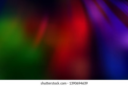 Dark Green, Red vector blurred template. Shining colored illustration in smart style. Completely new design for your business.