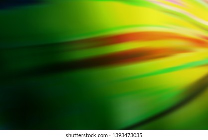 Dark Green, Red vector blurred background. A completely new colored illustration in blur style. Blurred design for your web site.