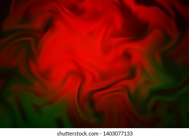 Dark Green, Red vector blurred bright template. New colored illustration in blur style with gradient. Smart design for your work.