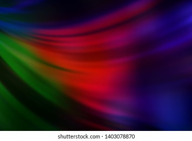 Dark Green, Red vector blurred shine abstract texture. Colorful abstract illustration with gradient. Blurred design for your web site.