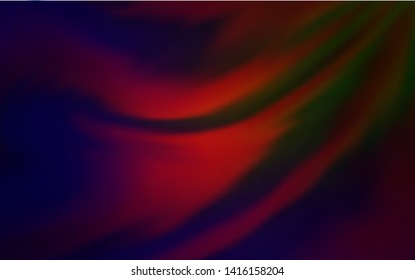 Dark Green, Red vector blurred shine abstract texture. New colored illustration in blur style with gradient. The best blurred design for your business.