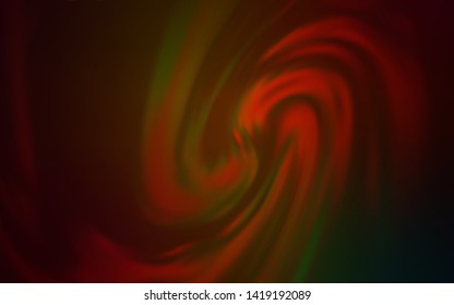 Dark Green, Red vector blurred bright pattern. Abstract colorful illustration with gradient. Background for a cell phone.