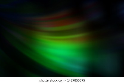 Dark Green, Red vector blurred and colored pattern. Creative illustration in halftone style with gradient. Elegant background for a brand book.