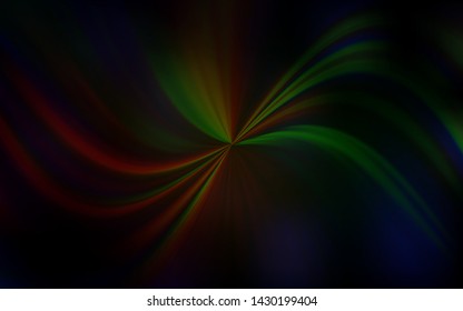 Dark Green, Red vector blurred shine abstract template. Colorful illustration in abstract style with gradient. New design for your business.