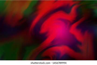 Dark Green, Red vector blurred background. Creative illustration in halftone style with gradient. New way of your design.
