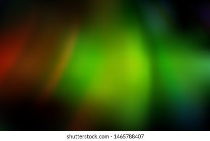 Dark Green, Red vector blurred bright pattern. Glitter abstract illustration with gradient design. Background for a cell phone.