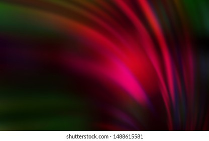 Dark Green, Red vector blurred and colored pattern. New colored illustration in blur style with gradient. New style design for your brand book.