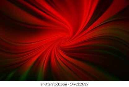 Dark Green, Red vector blurred pattern. Glitter abstract illustration with gradient design. Smart design for your work.