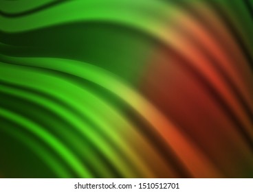 Dark Green, Red vector blurred and colored background. Colorful illustration in blurry style with gradient. The template for backgrounds of cell phones.