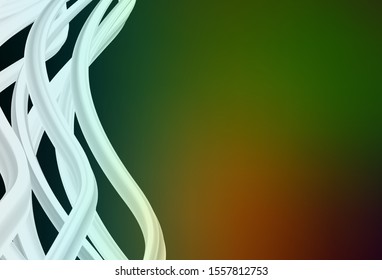 Dark Green, Red vector blurred bright pattern. Creative illustration in halftone style with gradient. Smart design for your work.