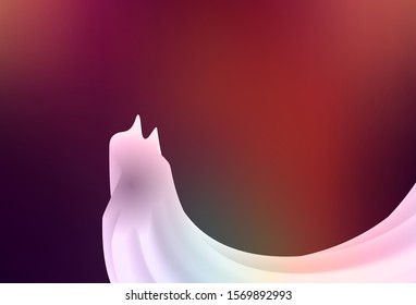 Dark Green, Red vector blurred shine abstract template. Colorful illustration in abstract style with gradient. Smart design for your work.