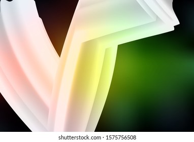 Dark Green, Red vector blurred shine abstract background. Shining colorful illustration in smart style. New style for your business design.