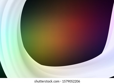 Dark Green, Red vector blurred template. An elegant bright illustration with gradient. Background for a cell phone.