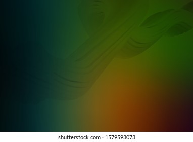 Dark Green, Red vector blurred bright texture. Colorful abstract illustration with gradient. Blurred design for your web site.