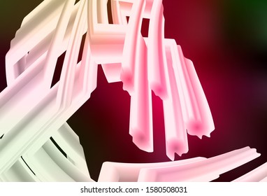 Dark Green, Red vector blurred shine abstract background. Abstract colorful illustration with gradient. New design for your business.