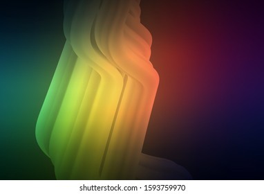 Dark Green, Red vector blurred shine abstract texture. Colorful illustration in abstract style with gradient. Smart design for your work.