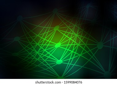 Dark Green, Red vector blurred background. A completely new colored illustration in blur style. New style design for your brand book.