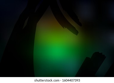 Dark Green, Red vector blurred bright pattern. Colorful abstract illustration with gradient. New way of your design.