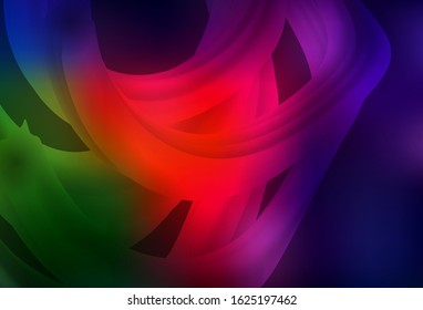 Dark Green, Red vector blurred pattern. Shining colorful illustration in smart style. New style for your business design.