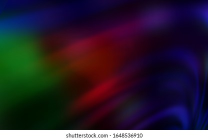 Dark Green, Red vector blurred bright texture. A completely new colored illustration in blur style. New style design for your brand book.