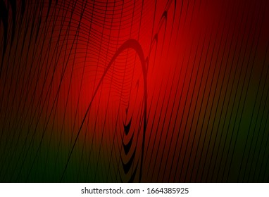 Dark Green, Red vector blurred template. Colorful illustration in abstract style with gradient. Background for a cell phone.