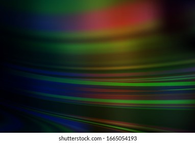 El verde oscuro, el vector rojo difuminado brillan la plantilla abstracta. Ilustración abstracta colorida con degradado. Diseño borroso para su sitio web.