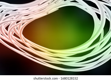 Dark Green, Red vector blurred bright texture. An elegant bright illustration with gradient. New design for your business.