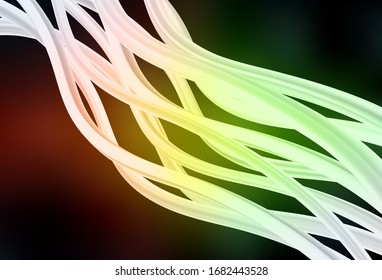 Dark Green, Red vector blurred bright pattern. A completely new colored illustration in blur style. New style for your business design.