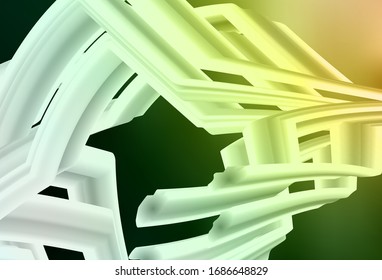 Dark Green, Red vector blurred background. Colorful illustration in abstract style with gradient. Background for a cell phone.