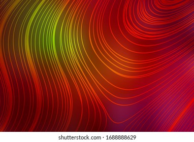 Dark Green, Red vector blurred bright template. Creative illustration in halftone style with gradient. New design for your business.