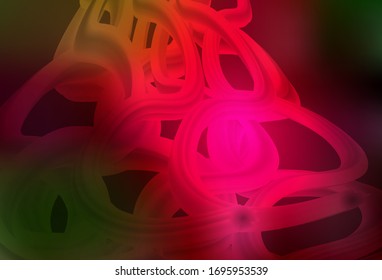 Dark Green, Red vector blurred pattern. Modern abstract illustration with gradient. New style for your business design.