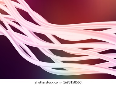 Dark Green, Red vector blurred shine abstract background. A completely new colored illustration in blur style. The best blurred design for your business.