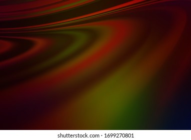 Dark Green, Red vector blurred bright pattern. Colorful illustration in abstract style with gradient. New design for your business.