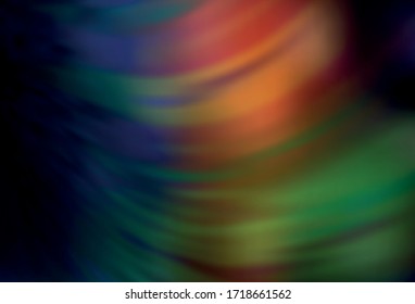 Verde oscuro, vector rojo borrosa textura brillante. Ilustración creativa en estilo de medio tono con degradado. El mejor diseño borroso para su negocio.