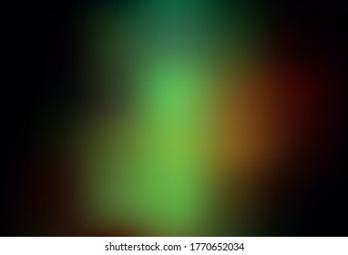 Dark Green, Red vector blurred and colored pattern. Colorful illustration in abstract style with gradient. The best blurred design for your business.