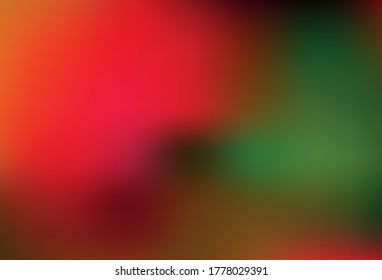 Dark Green, Red vector blurred pattern. Shining colorful illustration in smart style. Background for a cell phone.