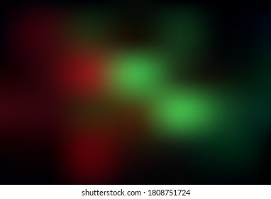 Dark Green, Red vector blurred bright pattern. Colorful abstract illustration with gradient. New style for your business design.