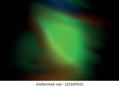 Dark Green, Red vector blurred shine abstract template. Glitter abstract illustration with gradient design. Elegant background for a brand book.
