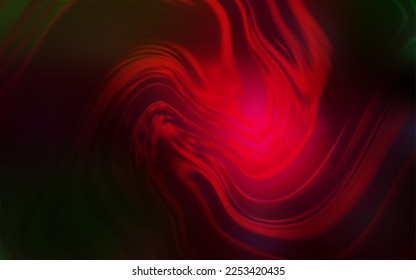 Dark Green, Red vector blurred shine abstract texture. Colorful abstract illustration with gradient. Background for a cell phone.