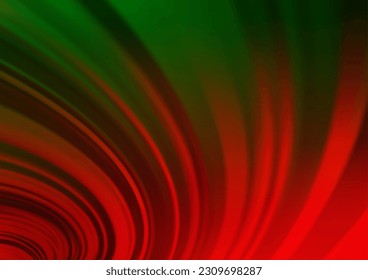 Dark Green, Red vector blurred and colored template. Colorful abstract illustration with gradient. The background for your creative designs.