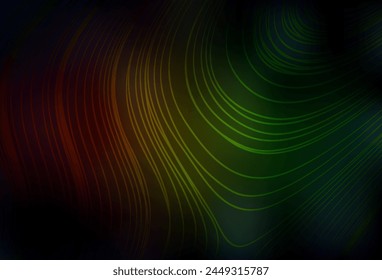 Verde oscuro, Vector rojo fondo borroso. Ilustración creativa en estilo de semitonos con degradado. El mejor diseño borroso para tu negocio.