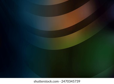 Dark Green, Red vector blurred bright template. A completely new colored illustration in blur style. New style for your business design.