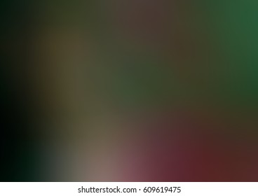 Dark Green, Red vector blurred colored illustration. Brand-new design for your business. Creative background in halftone style with gradient.