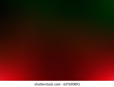 Dark Green, Red vector blurred shine abstract template. Creative illustration in halftone style with gradient. The best blurred design for your business.