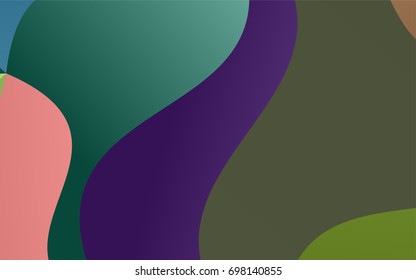 Dark Green, Red vector blurred background. A sample with blurred shapes. A completely new design for your business.