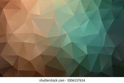 Dark Green, Red vector blurry triangle template. Colorful abstract illustration with gradient. The textured pattern can be used for background.