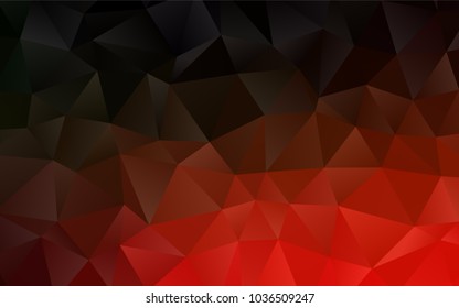 Dark Green, Red vector blurry triangle template. A completely new color illustration in a vague style. Brand-new design for your business.